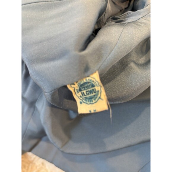 DAVIDOW Marshall Fields Vintage 60s Suit Blue Wool 3/4 Sleeve Jacket Skirt 0-2 - Picture 5 of 6